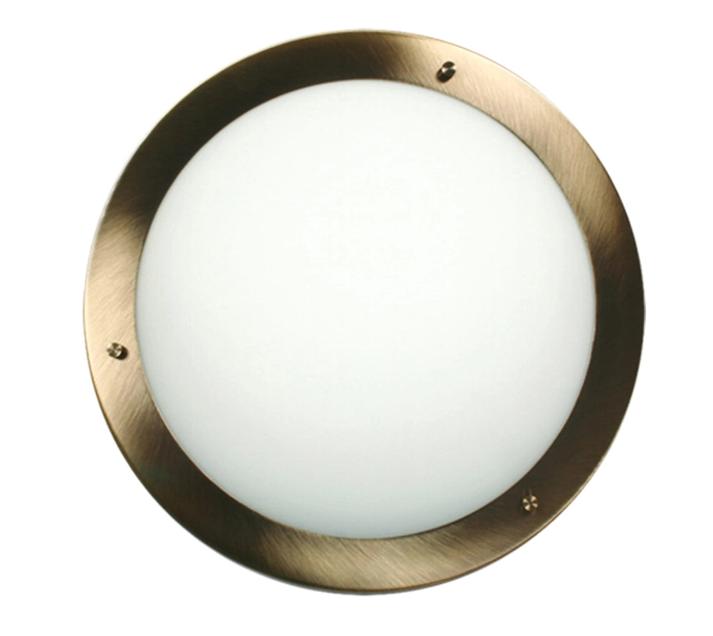 Plafoniera Candellux Aquila 31cm E27 IP44 ottone bianco