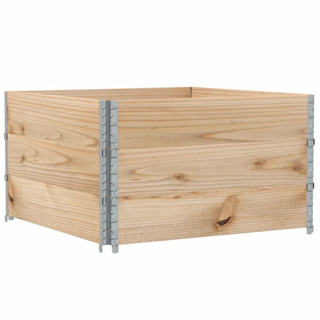 vidaXL Fioriera da Giardino 100x100 cm in Legno Massello di Pino