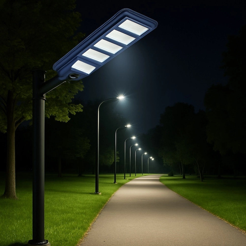 Trade Shop - Lampione Faro Led Solare 100w 160w 220w 300w Con Sensore Crepuscolare Prossimità Es-p-f -  300 Watt