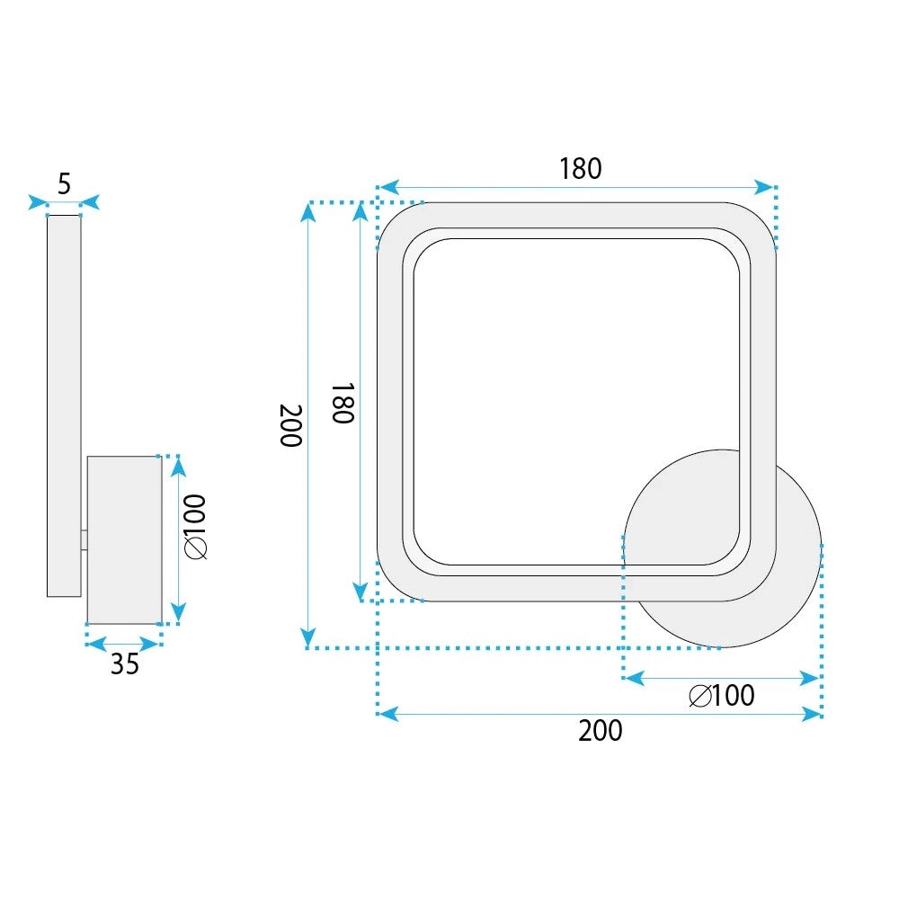 Applique A Led Lhj125-w Cromo