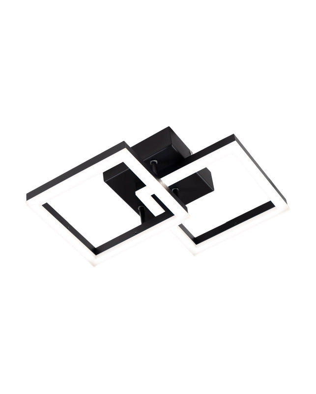 Plafoniera BARD a led moderna 21W nero 3394-28-101 Fabas Luce