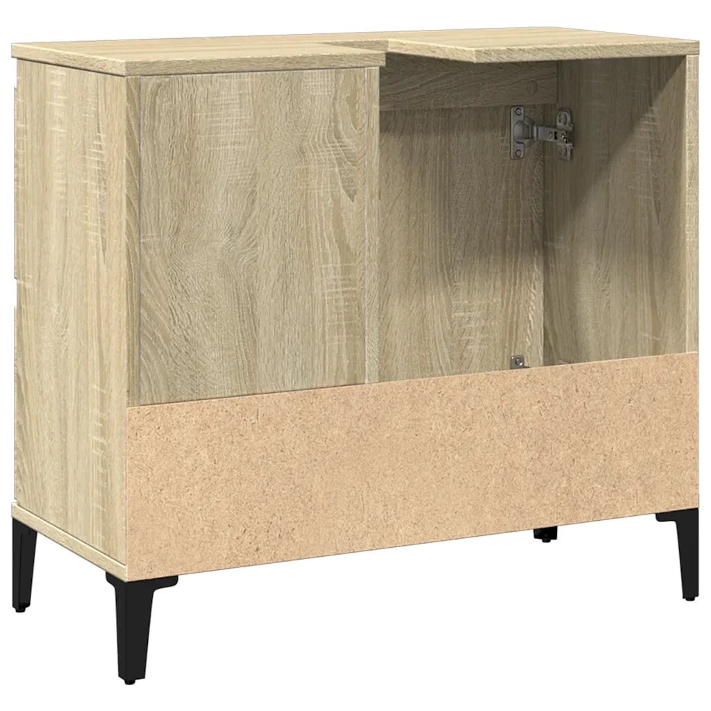 Armadietto da Bagno Rovere Sonoma 65x33x60 cm Legno Multistrato 847405