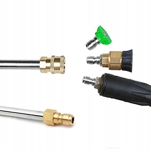 Set di Ugelli per Idropulitrice con Lancia e Schiumogeno – 5 Ugelli (0°, 15°, 25°, 40°, 60°) | Pressione Max 250 Bar