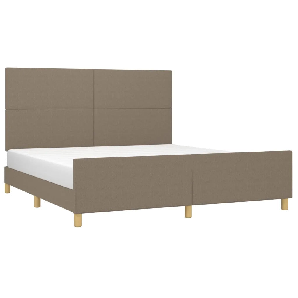 Giroletto senza Materasso Tortora 160x200 cm in Tessuto 3124907