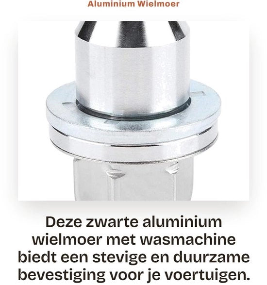 Wielmoer in lega di alluminio - Wielmoer capi 17 mm - Wielmoer doppi - Alta resistenza - Facile da installare - Qualità professionale - Velgmoer