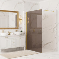 Parete Doccia Rea Flexi Brown / Gold 100