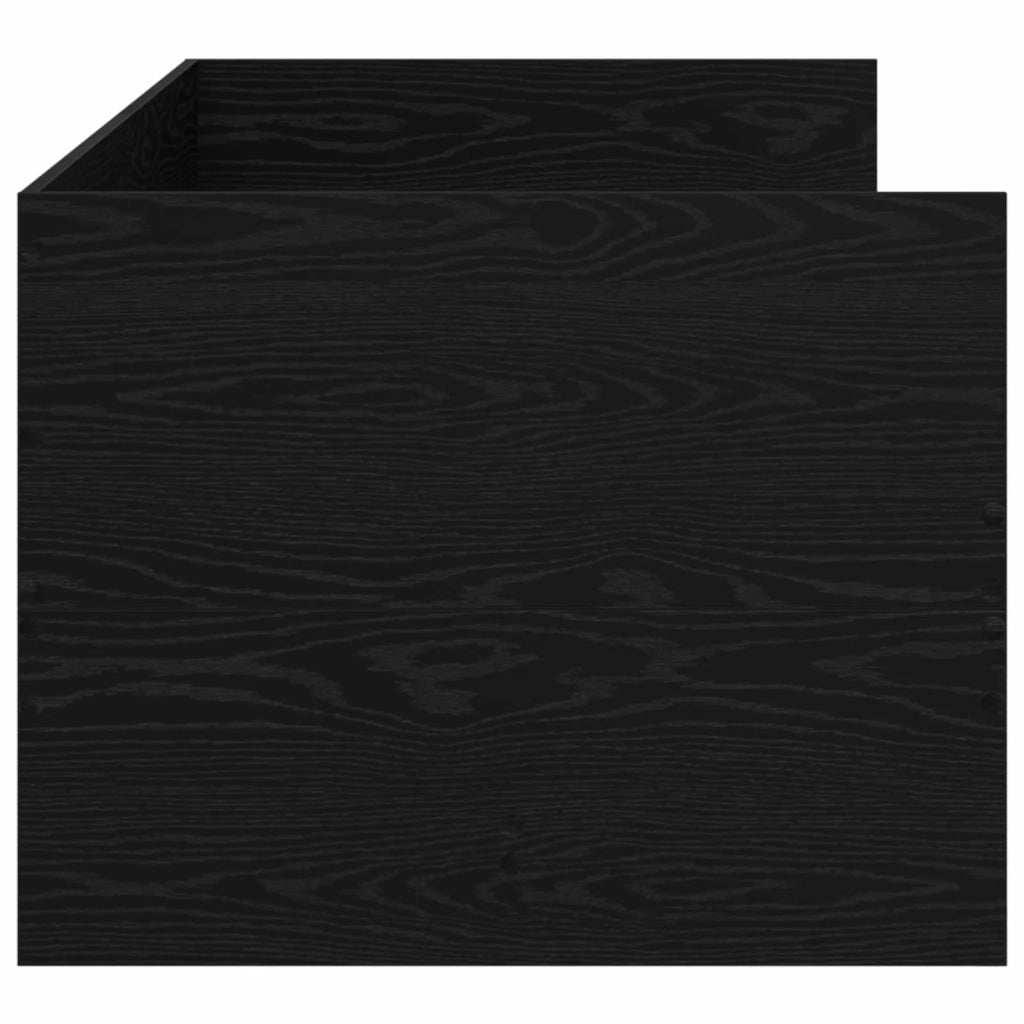 Telaio del letto con storage Rovere Nero 80 x 200 cm 3429635