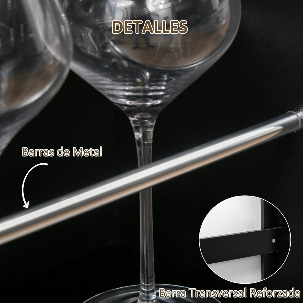 Tavolo da bar ¨C zephmum ¨C nero, metallo, legno, 112x57x106 cm