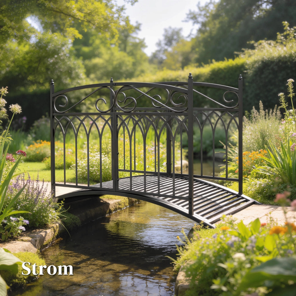Ponte da Giardino in Metallo ¨C zephmum ¨C Antracite 135.5 cm
