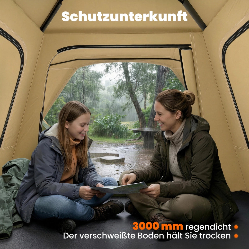 Tenda a cupola per 2-3 persone ¨C zephmum ¨C khaki 240x240x160 cm