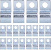 Set di viti a clip 20 pezzi - singolo foro - verniciato - clip per cavi - acciaio inox 304 - per tubi in acciaio (12mm) - clip
