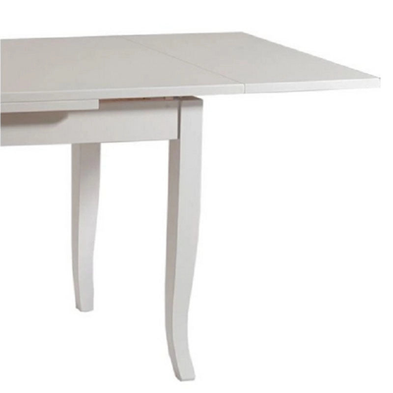 Tavolo bianco in legno 85 x 160 cm allungabile