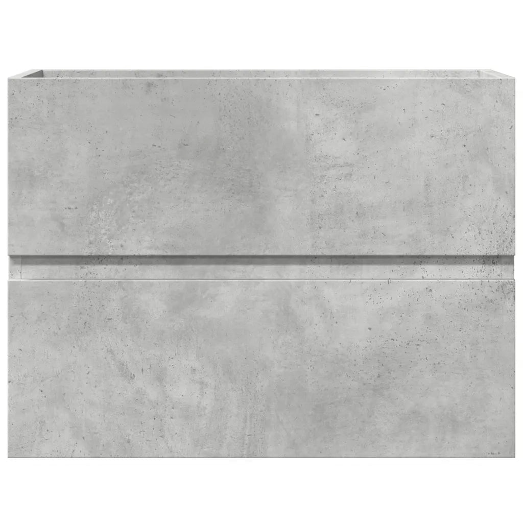 Mobiletto da bagno salvaspazio di design 60 x 38 x 45 cm facile da riporre in legno composito grigio cemento 02_0050815