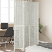 Divisorio Ambienti | Divider per stanze | Paravento 3Pannelli Bianco Legno Massello di Paulownia