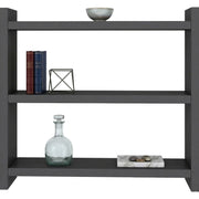 Rizza, Mensola 2 Ripiani, 44x10x40h cm Nero Antracite