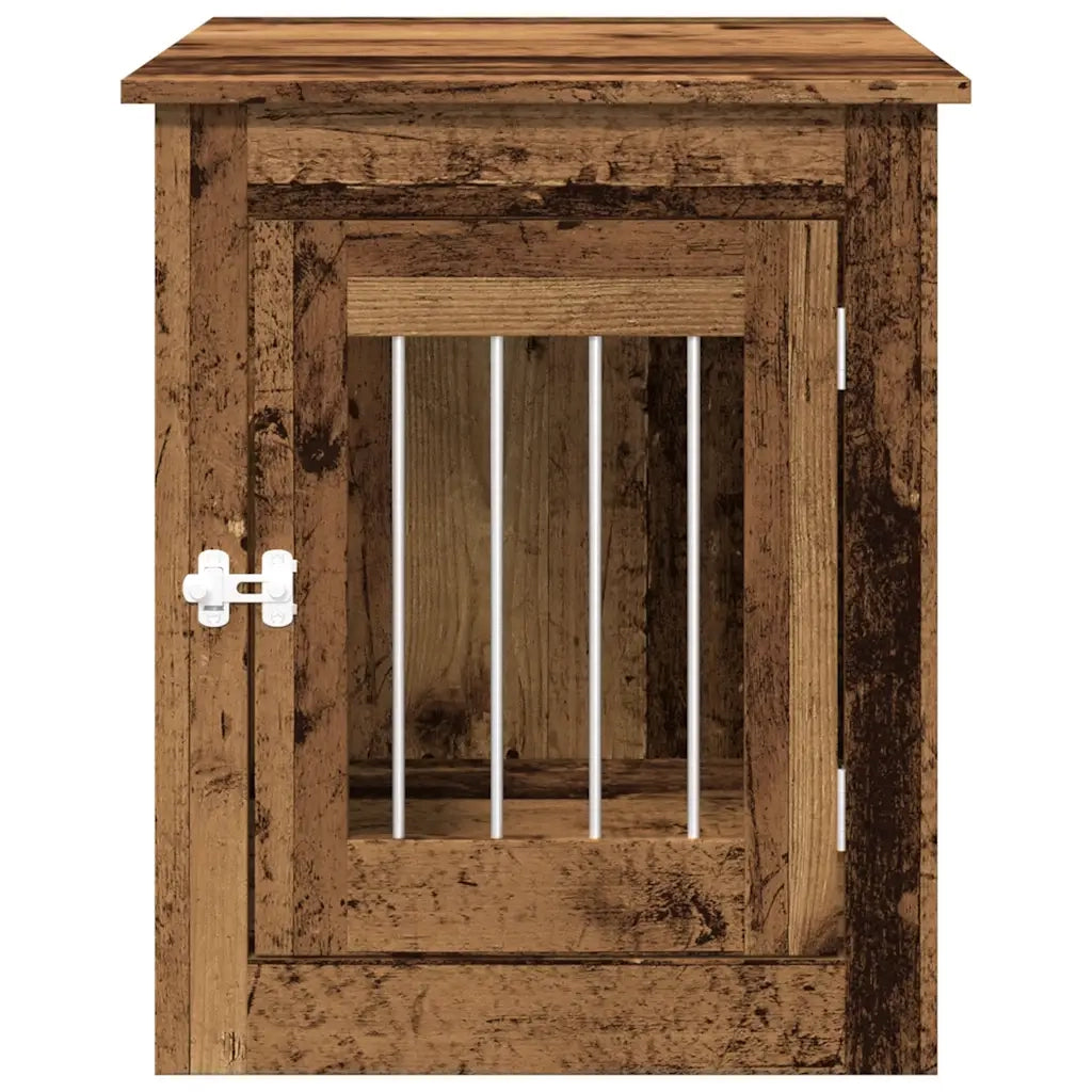 Gabbia Cani da Arredamento Legno Antico Legno Multistrato 857639