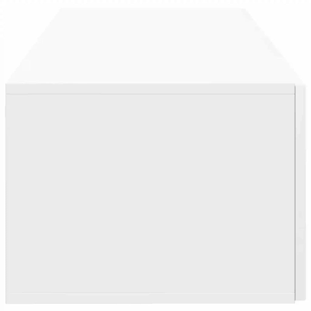 Mobile Porta TV da Muro Bianco Lucido 98 x 41 x 30 cm 898529