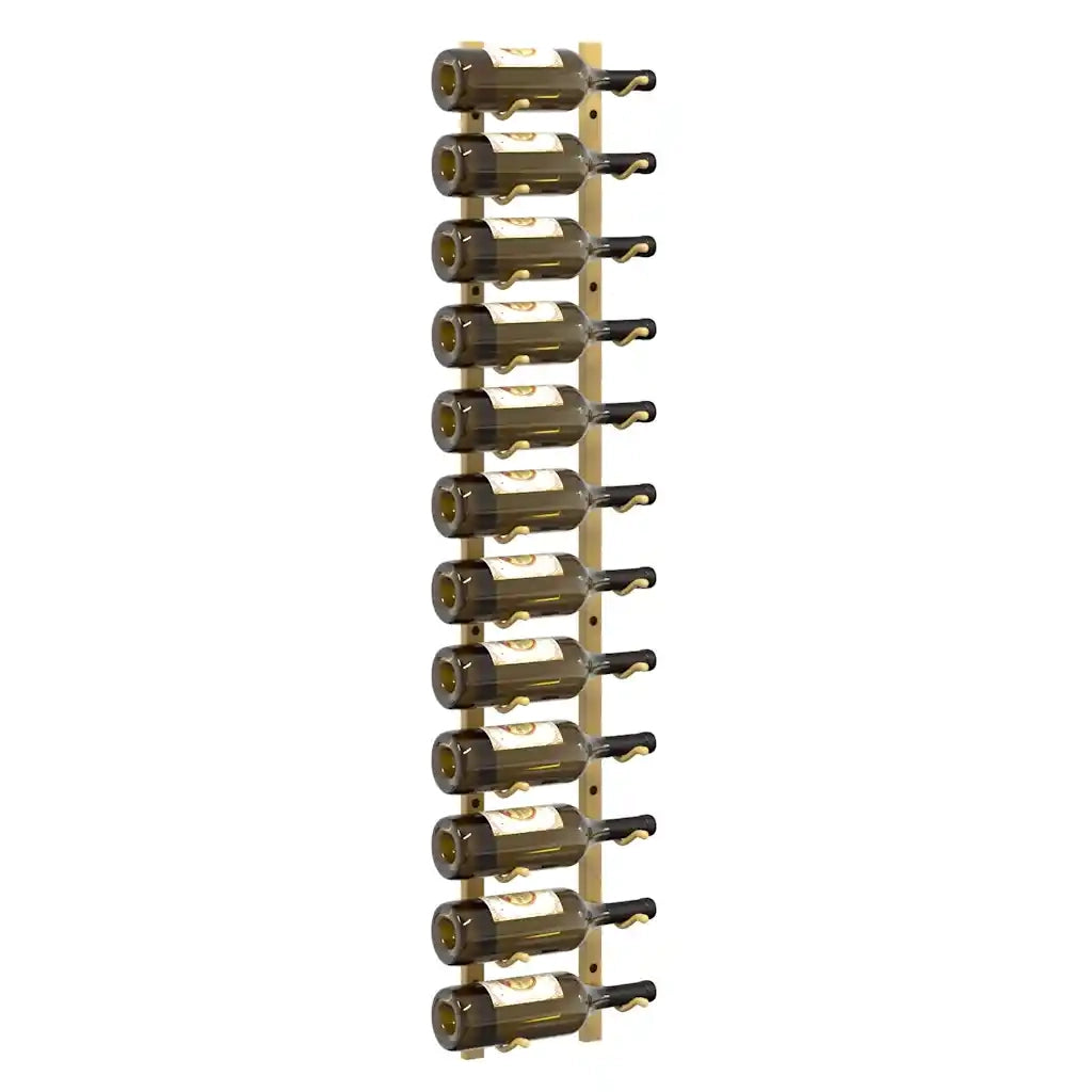 Portavini da Parete per 12 Bottiglie Oro in Ferro cod mxl 47086