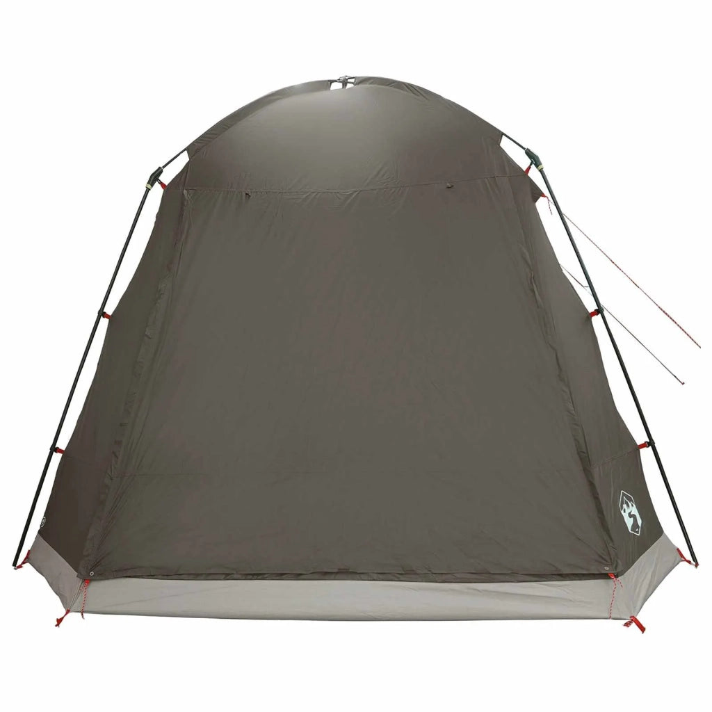 Tenda Capanna Marrone grigio 8 persone Poliestere e Acciaio 42029010
