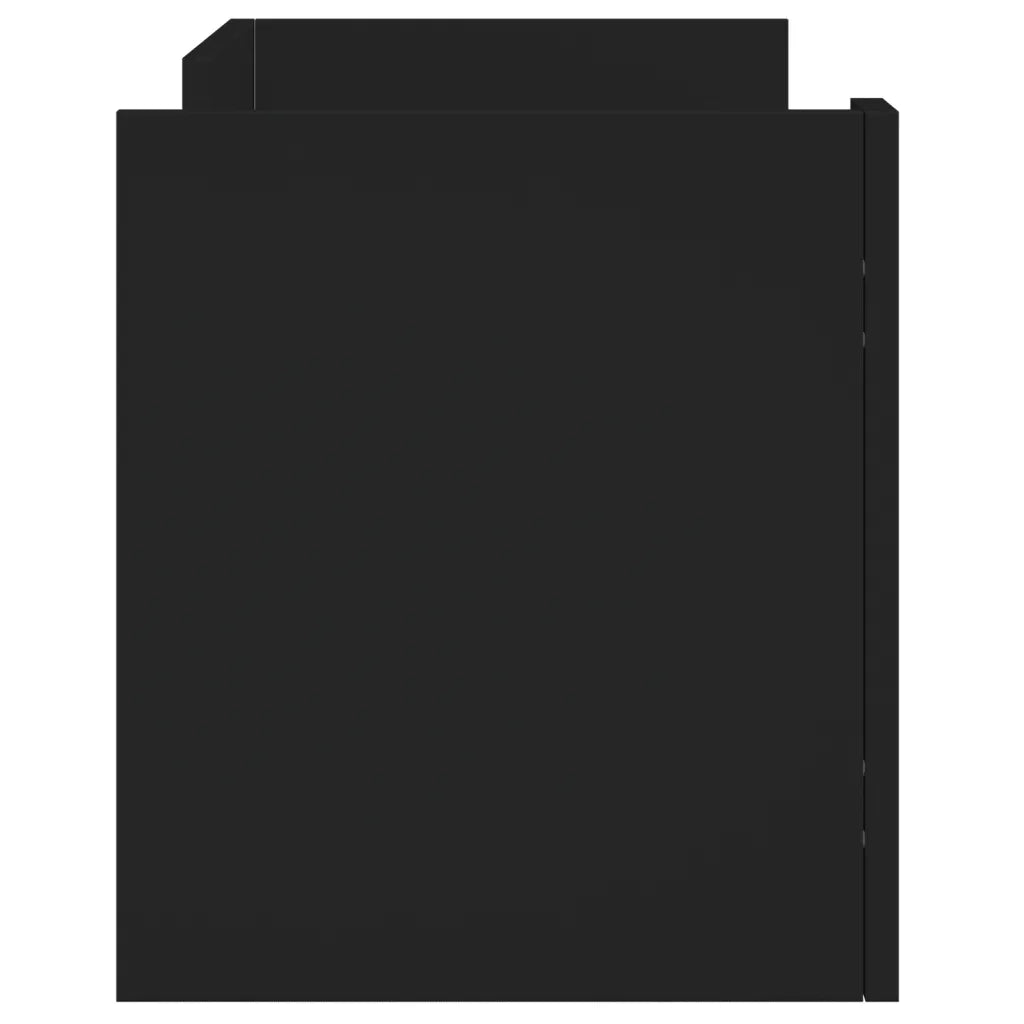 Mobile Porta TV Nero 80x35x40 cm in Legno Multistrato 848368