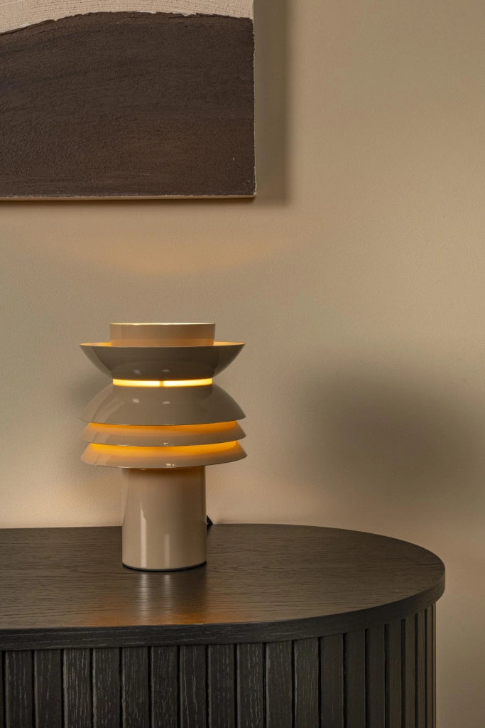 Lampada da tavolo YINDRA taupe 1xE27 metallo Lucide
