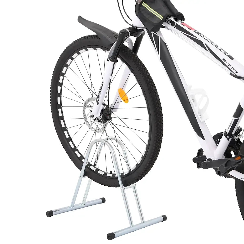 Supporto per 1 Bici da Pavimento Autoportante Acciaio Zincato 4005564