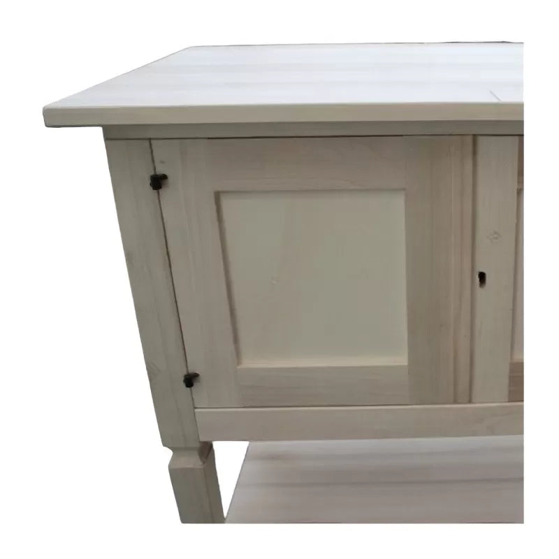 Porta tv 2 porte in legno arte povera grezzo l.75 p.45 h.85 (704) - Mobili 2G