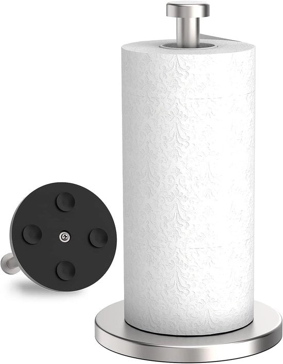 Supporto per asciugamani in acciaio inossidabile per cucina con pinze per asciugare, asciugamani in carta igienica impermeabili e resistenti all'ossidazione per cucina e bagno