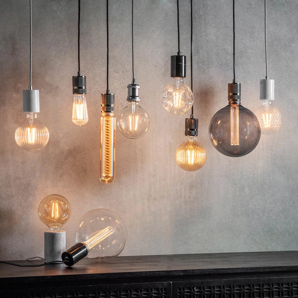 Lampada a sospensione loft ottone anticato E27 Endon