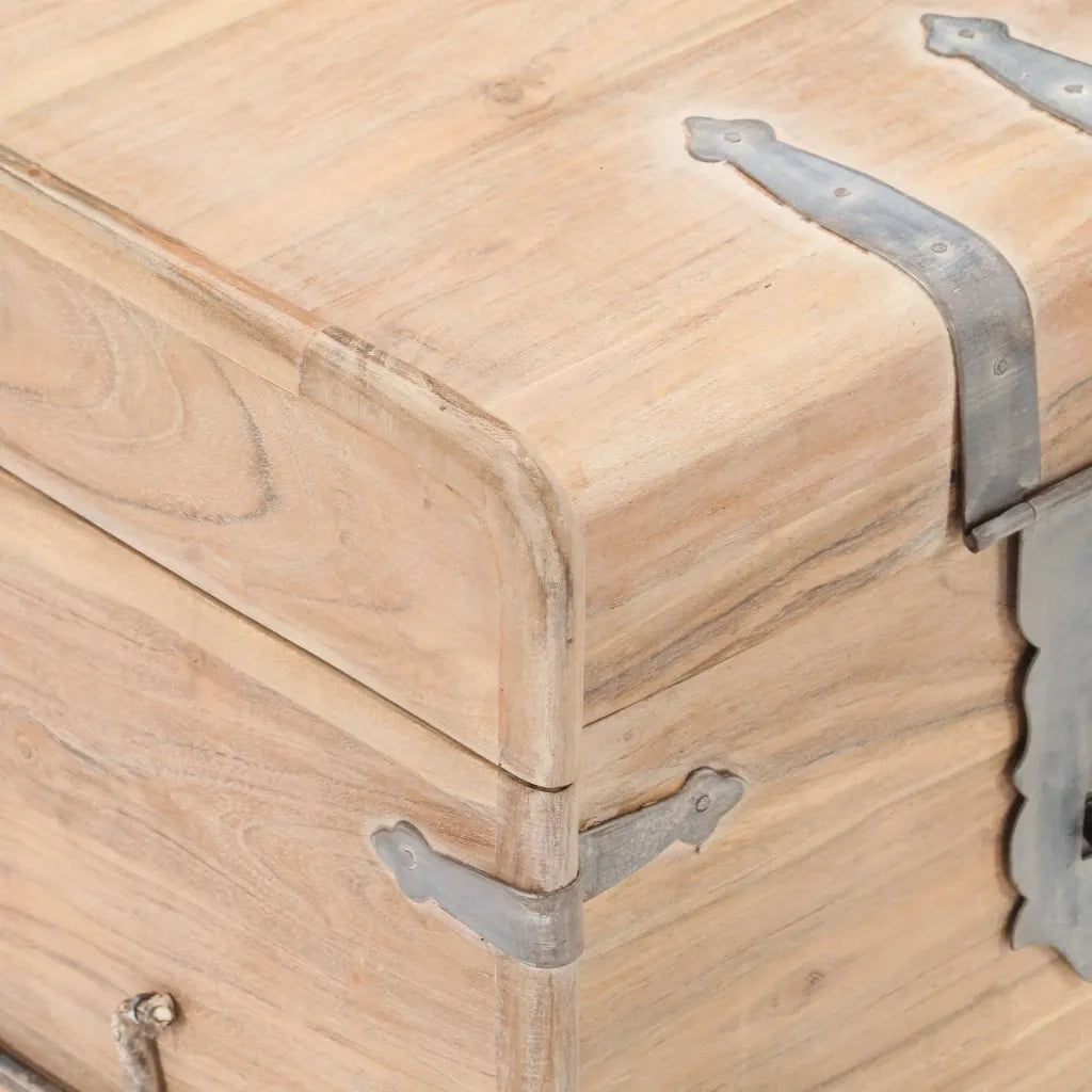 Baule 40x40x40 cm in Legno Massello di Acacia CFW4408655