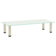 Mobile TV multimediale mensola TV credenza TV sala da pranzo soggiorno camera da letto satinato 80 x 35 x 17 cm vetro temperato trasparente 02_0027628