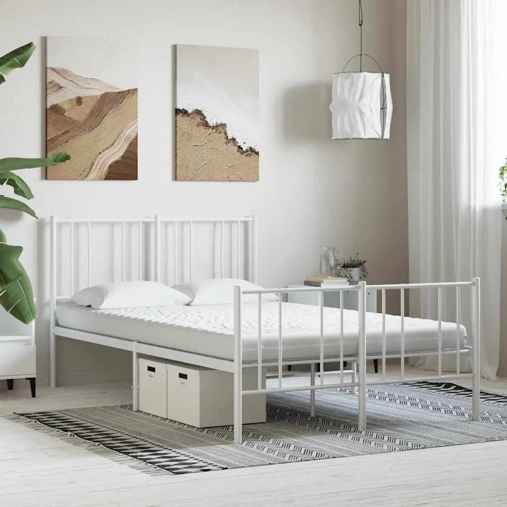 vidaXL Materasso in Schiuma Bianco 140x220 cm 7 Zone Durezza 20 ILD