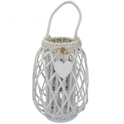 Lanterna Karine   in Vimini Bianco