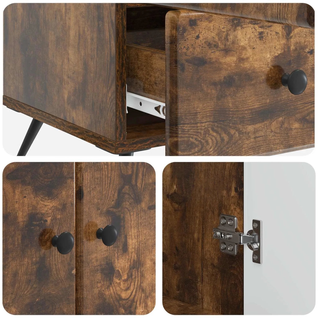 Credenza Rovere Fumo 66 x 34,5 x 95 cm Legno ingegnerizzato 895590