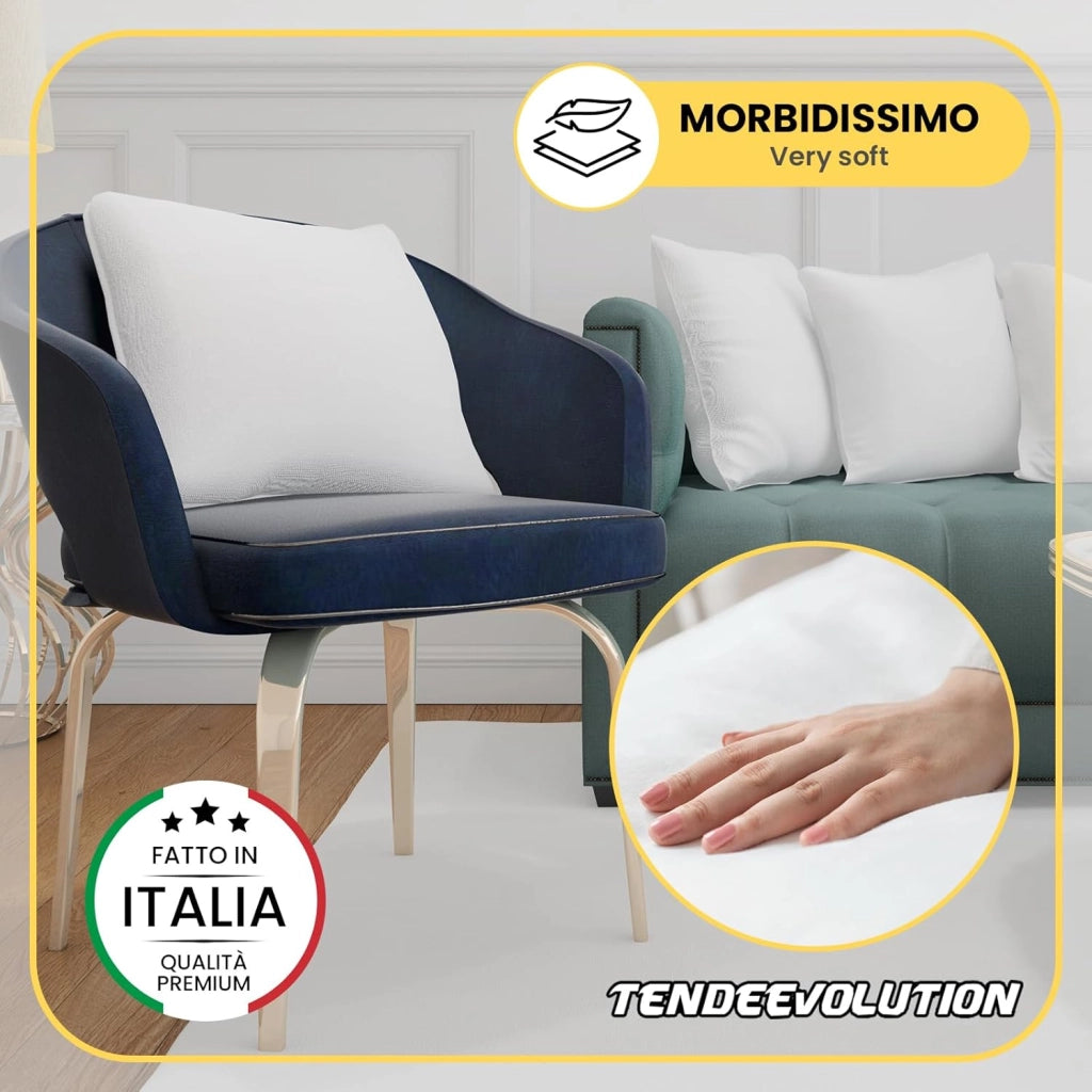 Anima Imbottitura Cuscino 70x70 cm | Morbida, Ipoallergenica e di Alta Qualità | Perfetta per Federe Quadrati - Confortevole e Sostenibile