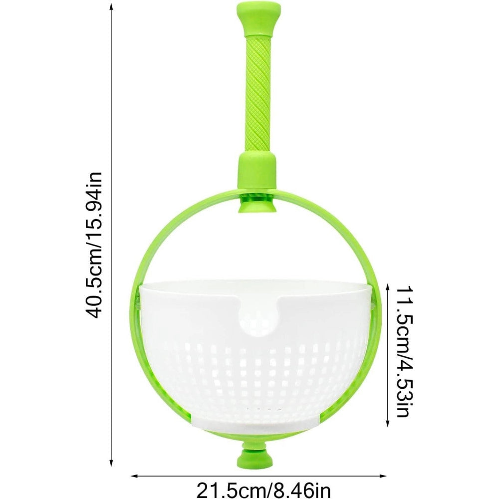 Trade Shop - Scolapasta 2in1 Centrifuga Per Lavare Insalata Lava Frutta E Verdura Cesto Scola -