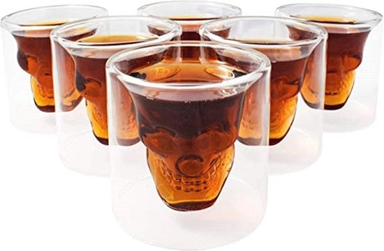 Tazze a cappuccino doppio strato, tazze da caffè, tazze per latte macchiato - tazze per moka - tazze per caffè - tazze per espresso - tazze - tazze per cappuccino 6*(75 ml)