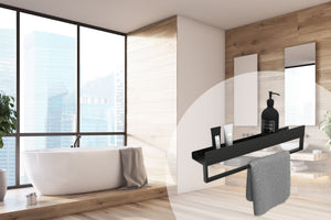 Mensola Da Bagno Sf01 60cm Black Matt