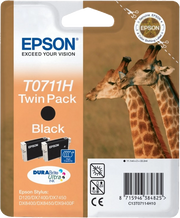 Epson Giraffe Confezione doppia Nero T0711H Inchiostri DURABrite Ultra