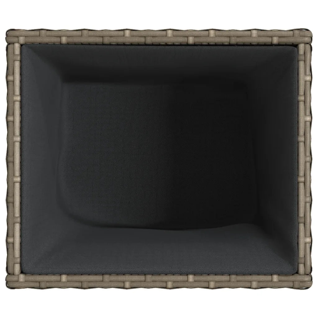 vidaXL Fioriere da Giardino 2 pz Grigie 36x30x32 cm in Polyrattan