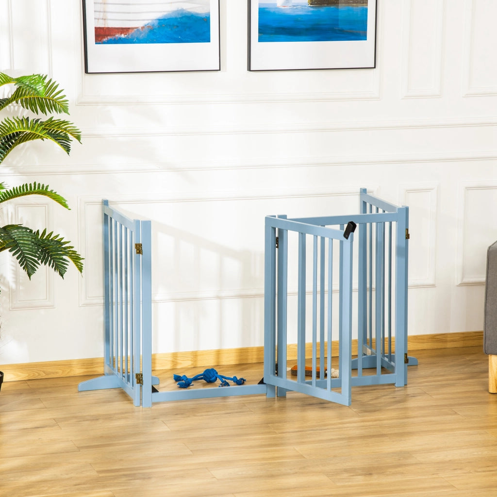 Cancello Pieghevole per Cani ¨C Minimal ¨C Legno Grigio 237.5x36x80 cm