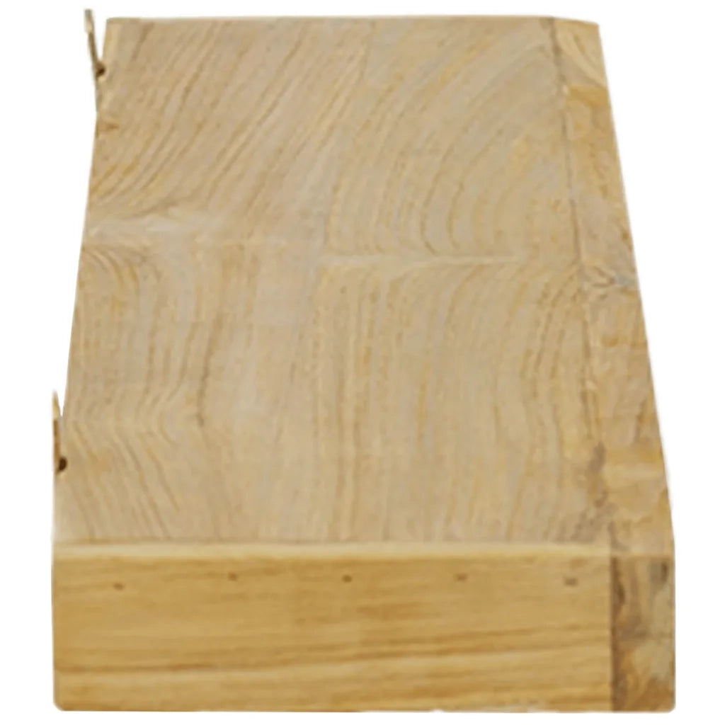 Mensole da Parete 2 pz 90x15x4 cm in Legno Massello di Teak 340756