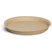 Guardini stampo per crostata in carta da forno, rotondo, 25 cm, superficie scanalata, resistente 220°C, 2 pezzi