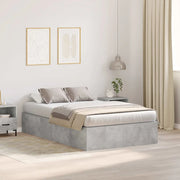 Struttura letto con contenitore Grigio cemento 120 x 200 cm 3335368