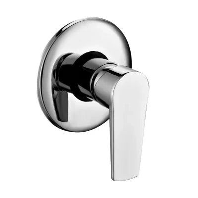 Set doccia incasso cromato con braccio e soffione ultra slim in acciaio  Erika