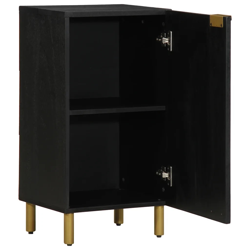 Credenza-Buffet-Armadio da cucina Nera 40x33x75 cm in Legno Multistrato