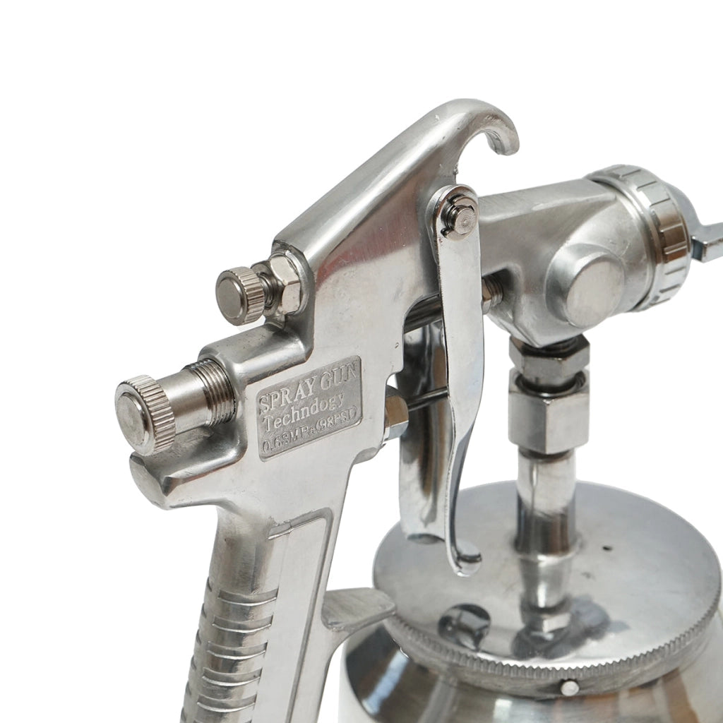 Pistola a spruzzo per verniciatura industriale con aria compressa da 600 ml, ugello da 2,5 mm, portata 400 ml/min, pressione max 5 bar