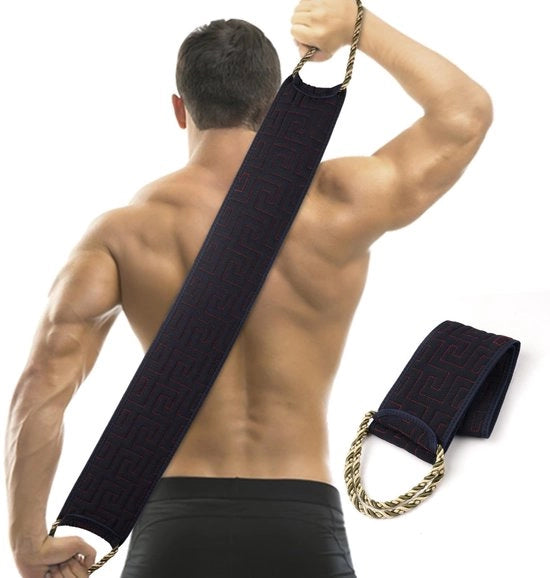 Scrubber per pavimento, scrubber esfoliante per sotto la doccia, spazzola per il corpo, spazzola per la doccia naturale, aiuto per pulire il pavimento per rimuovere le cellule epidermiche morte (blu scuro)