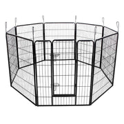 Recinto/Gabbia per cani cuccioli e animali domestici 163 x 163 cm Nero 3712023