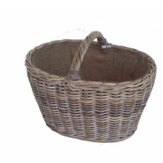 Cesto cloe ovale gr cm64x47h47/37 c/fodera juta
